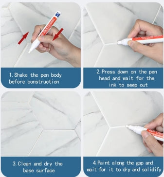 Grout Renewal Pen – Restore Tile Lines Instantly